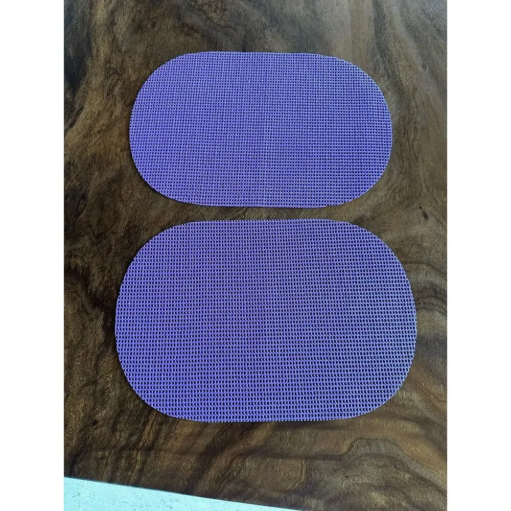 Vintage Placemats Purple Vinyl set of 2
